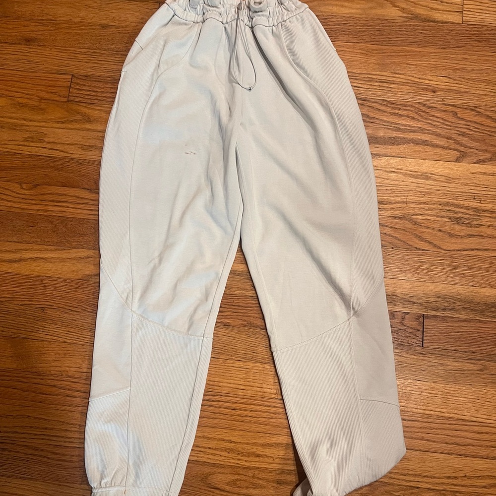Bone Drawstring Jogger Pants